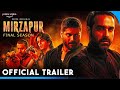 Mirzapur Season 3   Official Trailer   Pankaj Tripathi   Ali Fazal   Vijay Varma  Shweta   Concept