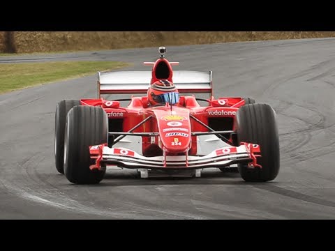 Ferrari F2004 F1 ex Schumacher in Action! 3.0L V10 Engine Melody