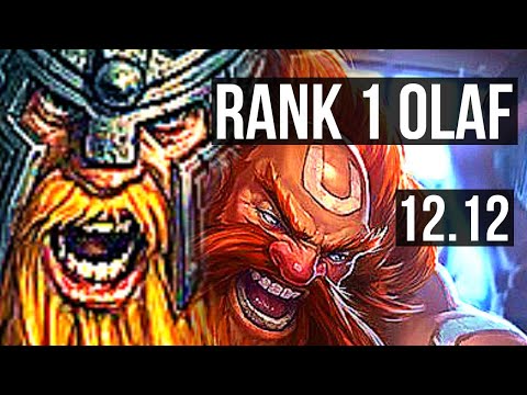 OLAF vs GRAGAS (TOP) | Rank 1 Olaf, 12/3/8, Godlike, Rank 13 | EUW Challenger | 12.12