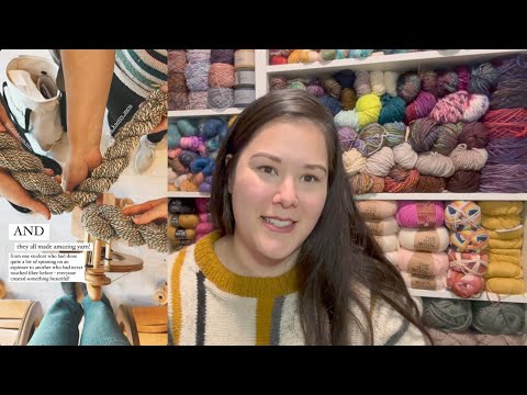 a_knotty_mess Knitting Diary: Episode 10 - My first spin & cone yarn