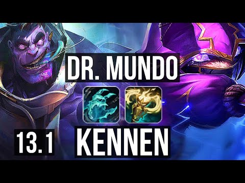 MUNDO vs KENNEN (TOP) | Rank 4 Mundo, 600+ games | KR Grandmaster | 13.1