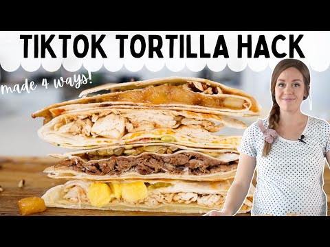 Viral Tik Tok Tortilla Folding Hack 4 Different Ways