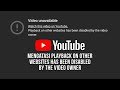 Cara Mengatasi Playback On Other Websites Has Been Disabled By The Video Owner