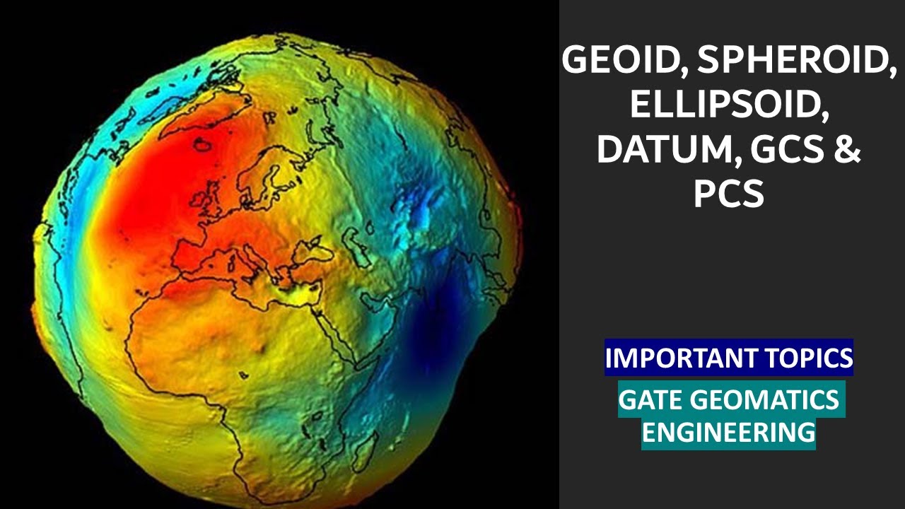 GEOID, SPHEROID, ELLIPSOID, DATUM, COORDINATE SYSTEM, GCS , PCS AND UTM  #geomaticsengineering #gate