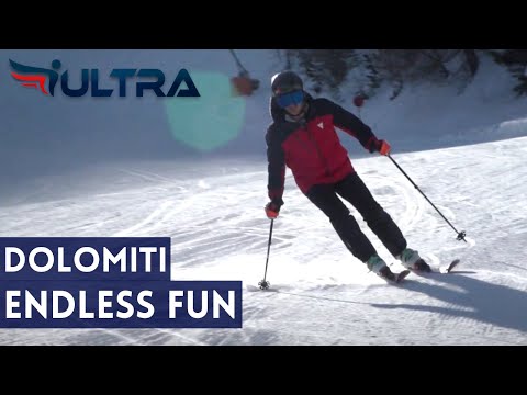 DOLOMITI ENDLESS FUN Ep. 9 - Pista Fiamme Oro, Ski Area Alpe Lusia - ICARUS ULTRA