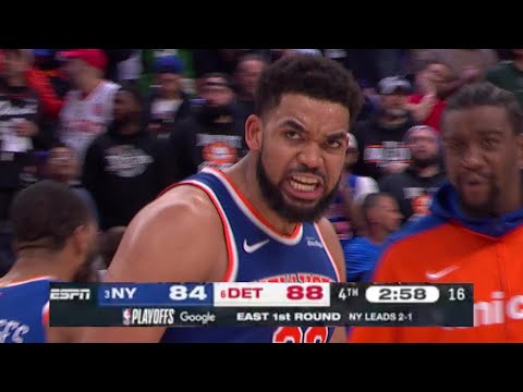 Final 5:14 WILD ENDING Pistons vs Knicks - Game 4 | April 27, 2025