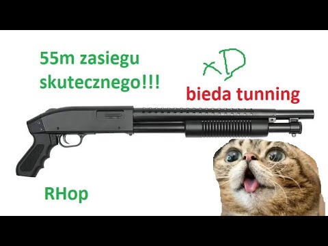How to upgrade cheap airsoft AGM003 Shotgun... 70m range for 10$! Jak ulepszyć shotguna AGM, tuning