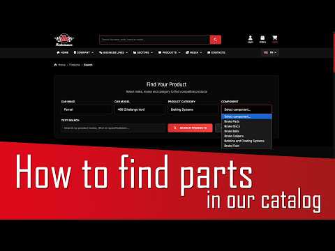 So finden Sie kompatible Teile — TM Performance Katalog Anleitung