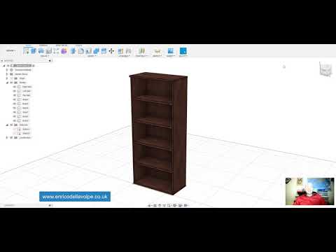 Video Tutorial: How to make a stretchable 3D wooden bookcase in just 8 minutes with Fusion360
