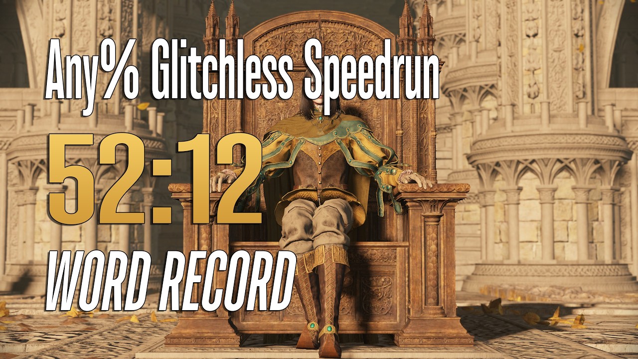 Elden Ring Speedrun Any% Glitchless in 52:12 IGT (WR) - YouTube