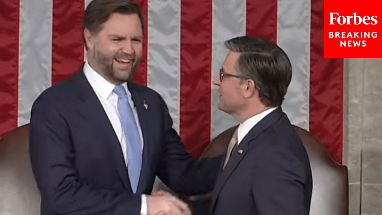 BREAKING: Vice President JD Vance Arrives For President Trump's 2026 State Of The Union Speech