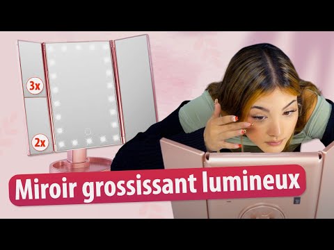 Grossissement x3, lumière LED : le miroir qui change tout ! [PEARLTV.FR]