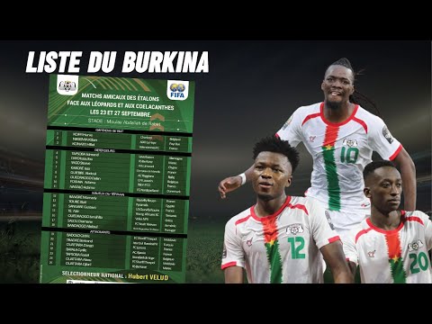 Voici la liste des Étalons du Burkina Faso la RDC et les Comores !