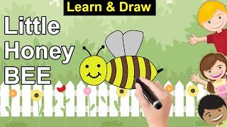 Little Honey Bee - Colour and Draw in Easy way