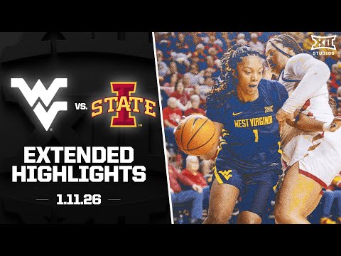 West Virginia vs. #11 Iowa State Extended Highlights | 2025-26 Big 12 Women's Basketball