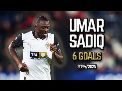 Umar Sadiq - All 6 Goals for Valencia CF - 2024/2025