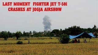 Insiden detik-detik pesawaj jet jatuh dalam Gebyar Dirgantara Yogyakarta