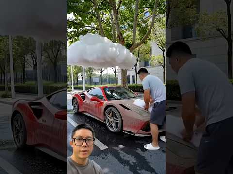 Anh rửa siêu xe bằng mây #trending #trendingshorts #trendingvideo #shorts #shortsviral #viralshorts