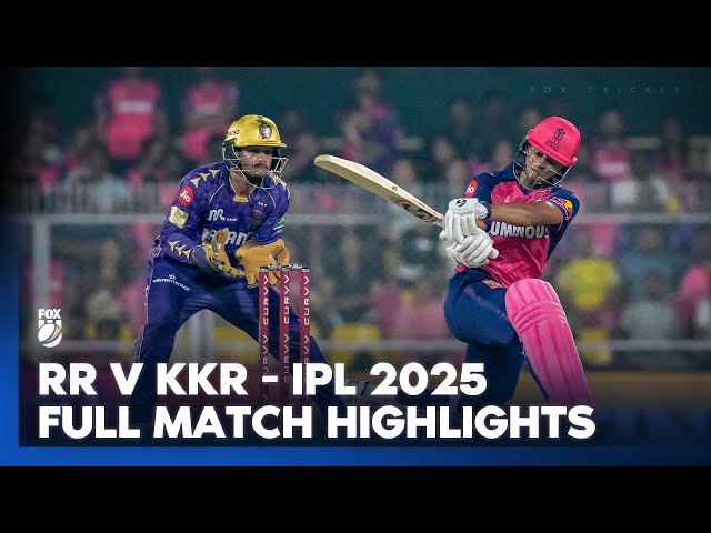 Rajasthan Royals v Kolkata Knight Riders I Full Match Highlights I IPL 2025 I Fox Cricket Rajasthan Royals v Kolkata Knight Riders I Full Match Highlights I IPL 2025 I Fox Cricket