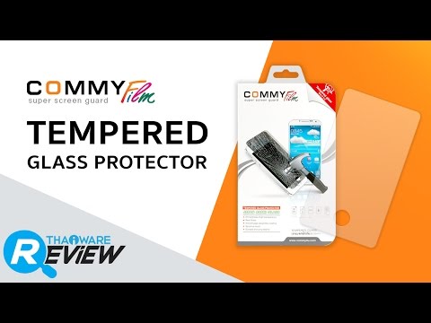 รีวิว กระจกนิรภัย โทรศัพท์มือถือ Super Screen Guard Tempered Glass จาก COMMY
