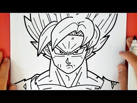 HOW TO DRAW GOKU SSJ BLUE - YouTube
