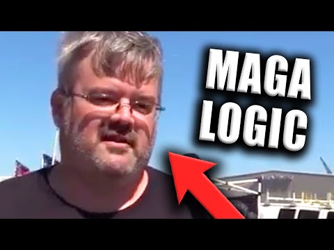 MAGA Moron Realizes He Sounds Stupid In Real-Time