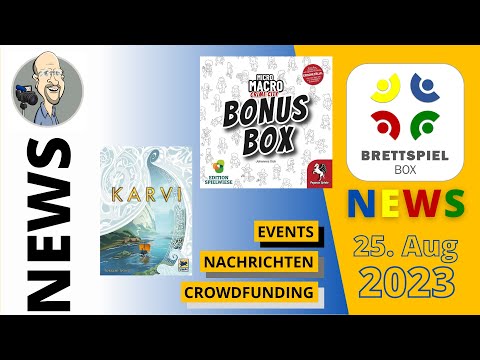 Brettspiel News der Brettspielbox - 25.08.2023