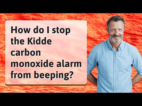 How do I stop the Kidde carbon monoxide alarm from beeping?