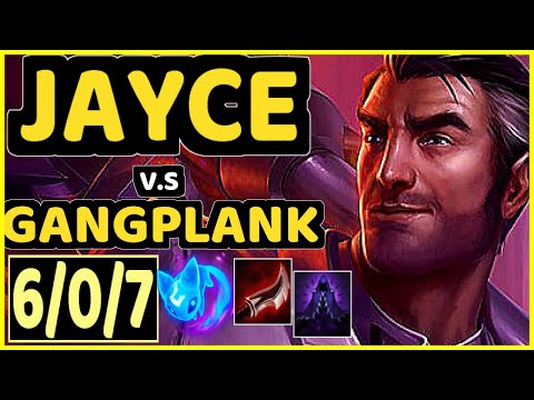 ROACH (JAYCE) vs GANGPLANK - 6/0/7 KDA TOP CHALLENGER GAMEPLAY - KR