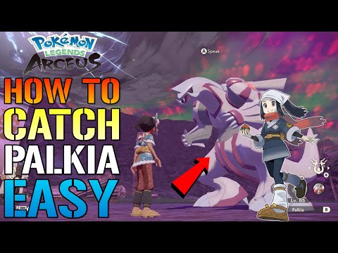 Pokemon Legends Arceus: How To Catch PALKIA! The EASY Way!