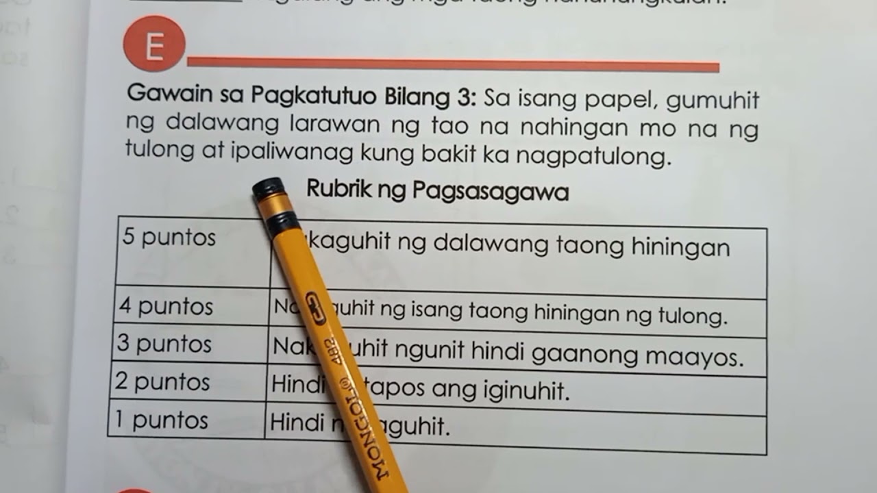 GUMUHIT NG DALAWANG LARAWAN NG TAO NA NAHINGAN MO NA NG TULONG.