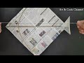 Kite Making How To Make Newspaper Kite At Home ಗಾಳಿಪಟ ಮಾಡುವ ವಿಧಾನ 20