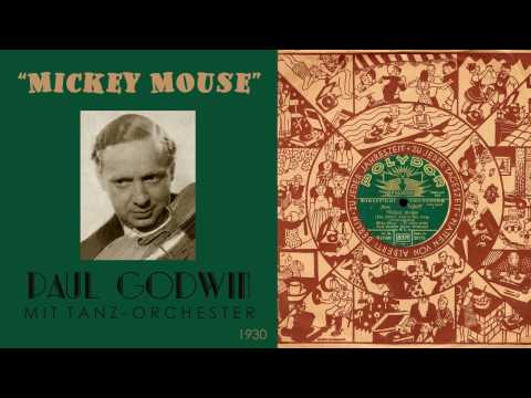 1930, Mickey Mouse, Paul Godwin Orch. HD 78rpm