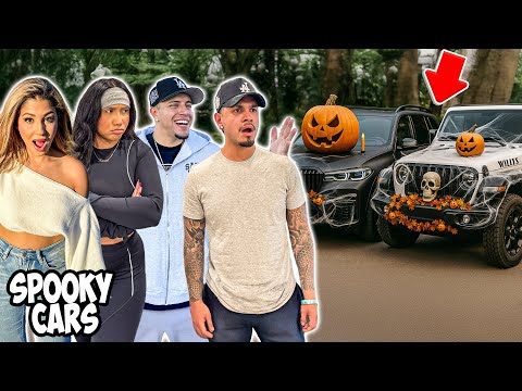 COUPLES CAR SWAP W/ B N S *SPOOKY DECOR CHALLENGE*