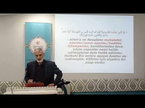 Mücâdile Sûresi 5-8. Ayeti Kerimeler Tefsiri (06/02/2022) | Abdurrahman Ateş