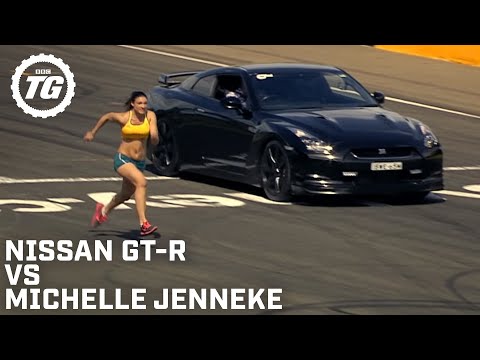 Nissan GT-R Vs Michelle Jenneke | Top Gear Festival Sydney
