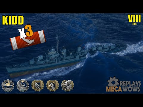 Kidd 3 Kills 127k Damage | World of Warships Gameplay