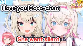 Mococo's reaction to Subaru being Fuwawa is funny