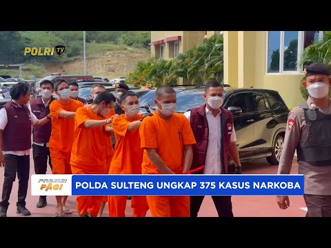 POLDA SULTENG UNGKAP 375 KASUS NARKOTIKA SEPANJANG JANUARI JULI 2025