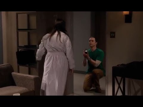 Sheldon pide matrimonio a Amy la teoria del big bang