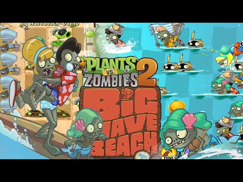 Plants Vs Zombies 2 - Bowing time, Beach World Day 10 - Gameplay