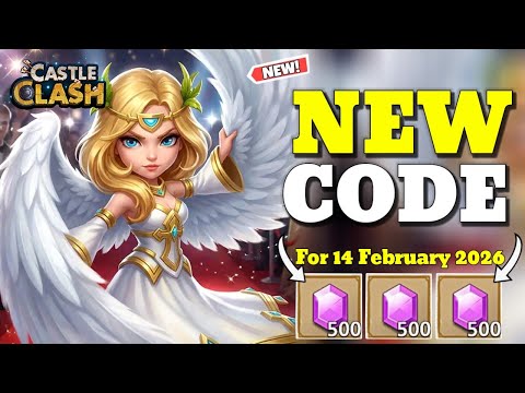 NEW CASTLE CLASH SECRET CODE 14 FEBRUARY 2026 || CASTLE CLASH CODES 2026