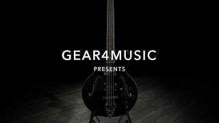 Video thumbnail for San Francisco Semi Acoustic Bass, Black | Gear4music demo by Gear4music Guitars