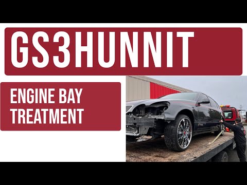 Getting the show car ready for engine bay treatment