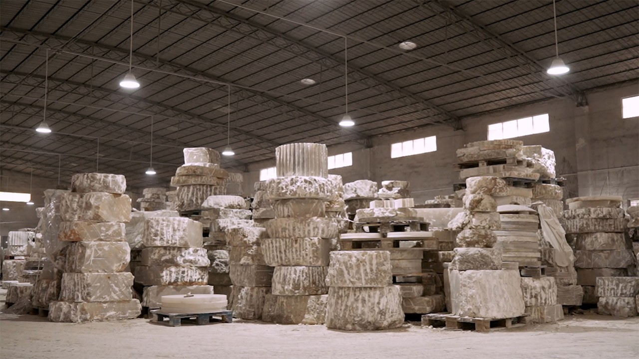 Inside the alabaster workshop