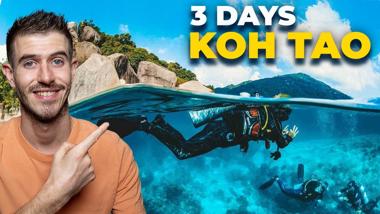 Explore vibrant coral gardens and crystal-clear turquoise bays of Thailand's Turtle Island, Koh Tao, where baby blacktip reef sharks glide past, offering a breathtaking day of island hopping.