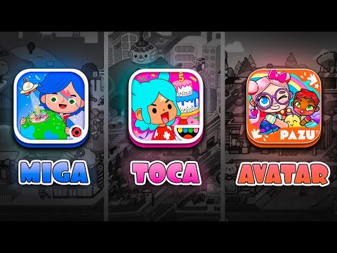 Toca Boca vs Avatar World vs Miga Town