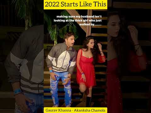 Anupamaa Actor Gaurav Khanna with his wife Akanksha Chamola #shorts