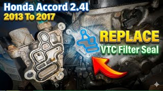 Honda Accord 2013 to 2017 V-TEC solenoid remove and replace seal Part# 158105A2A01