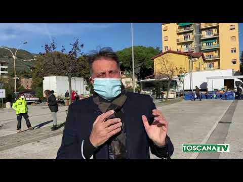 2020-11-21 PESCIA (PISTOIA) - MERCATO ALIMENTARE CON PROTEZIONE CIVILE E CRI